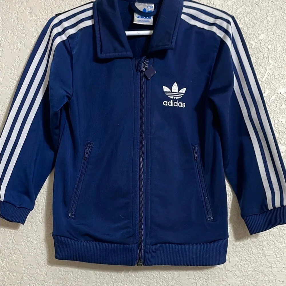 Boy Adidas Size 3 Toddlers Blue Track Jacket